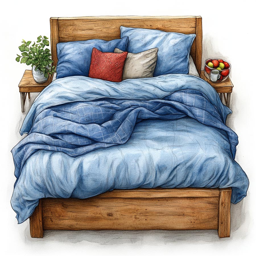 Image of a comfy bed
